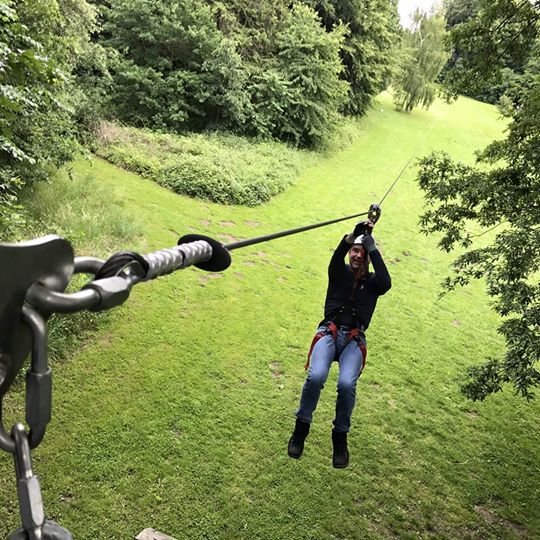 svævebane i det grønne